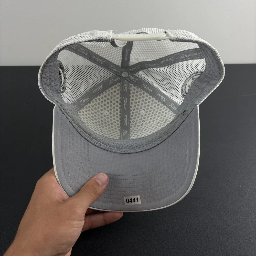 Titleist Boulder Pointe Golf Club Hat White Mesh Tour Performance Snapback Cap